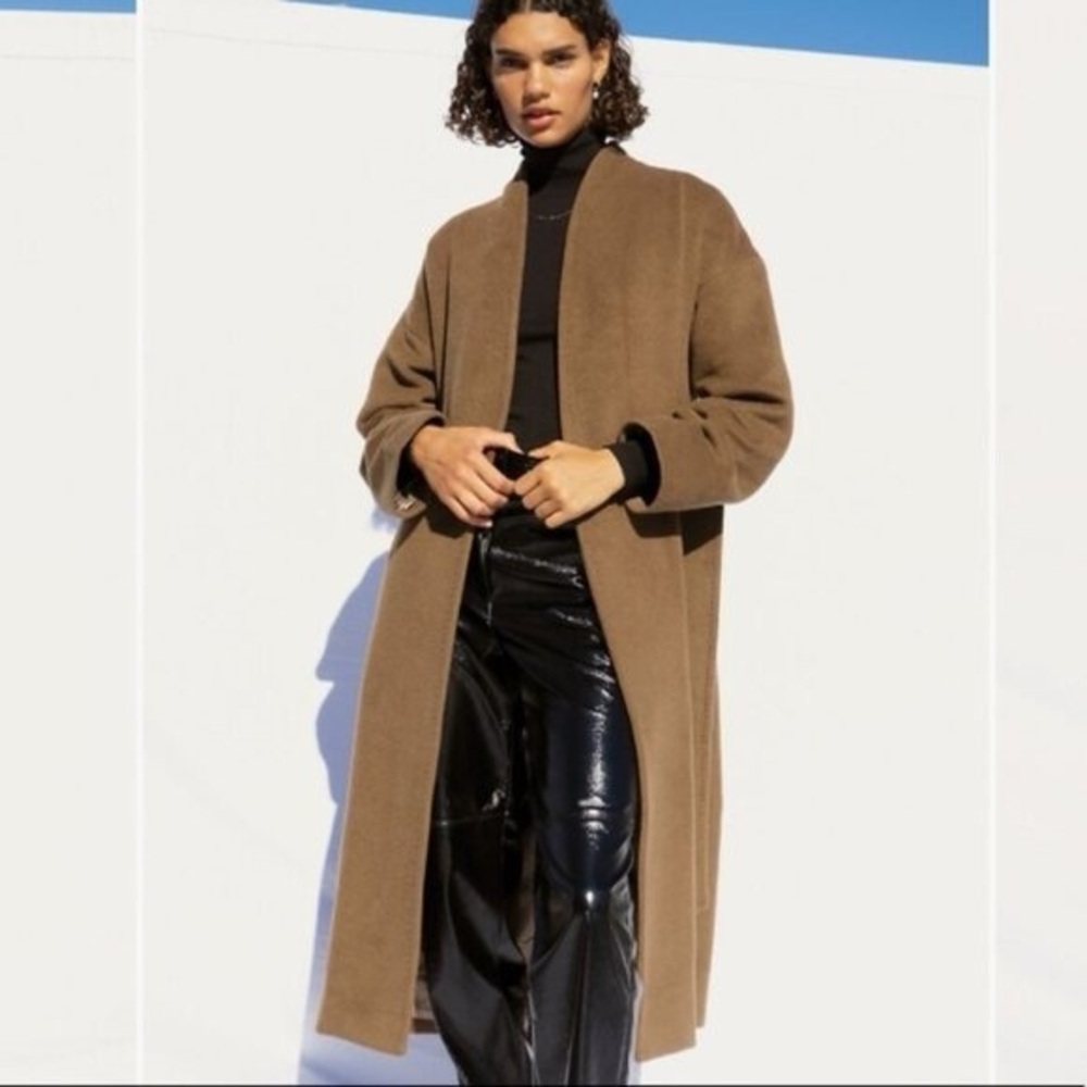 ARITZIA Wilfred Raffles Wool Blend Wrap Coat